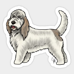 Dog - Grand Basset Griffon Vendeen - White and Grizzle Sticker